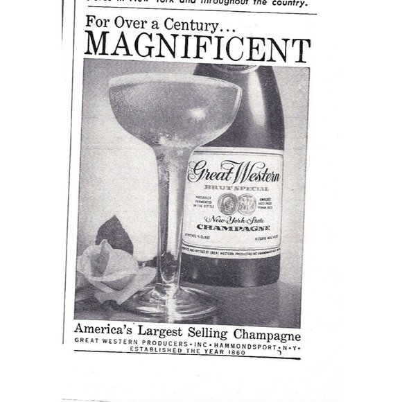 Great Western Brut Special Champagne Vintage Advertising Print 1960 ADVERT - Picture 1 of 2